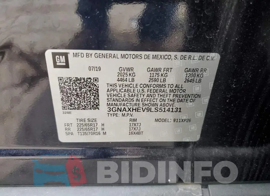 3GNAXHEV9LS514131 Photo# 12