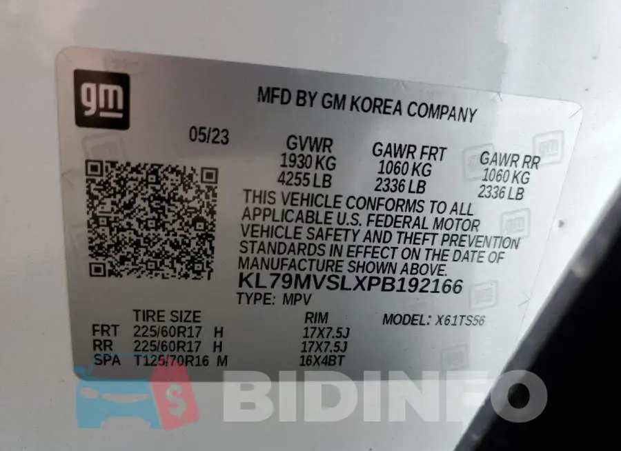 KL79MVSLXPB192166 Photo# 13
