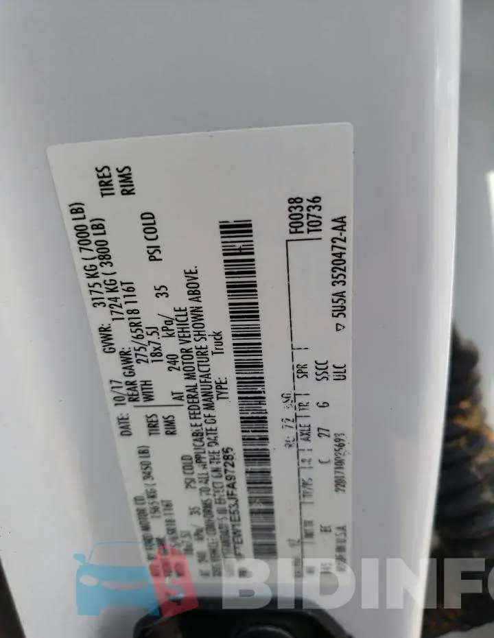 1FTEW1E53JFA97286 Photo# 13