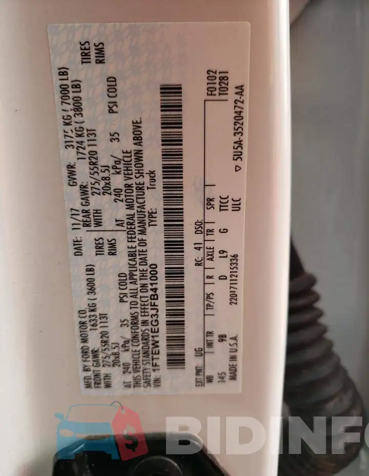 1FTEW1EG3JFB41000 Photo# 12