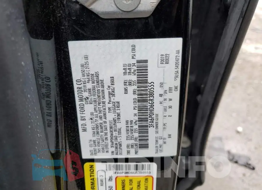 3FA6P0HD6GR380555 Photo# 12