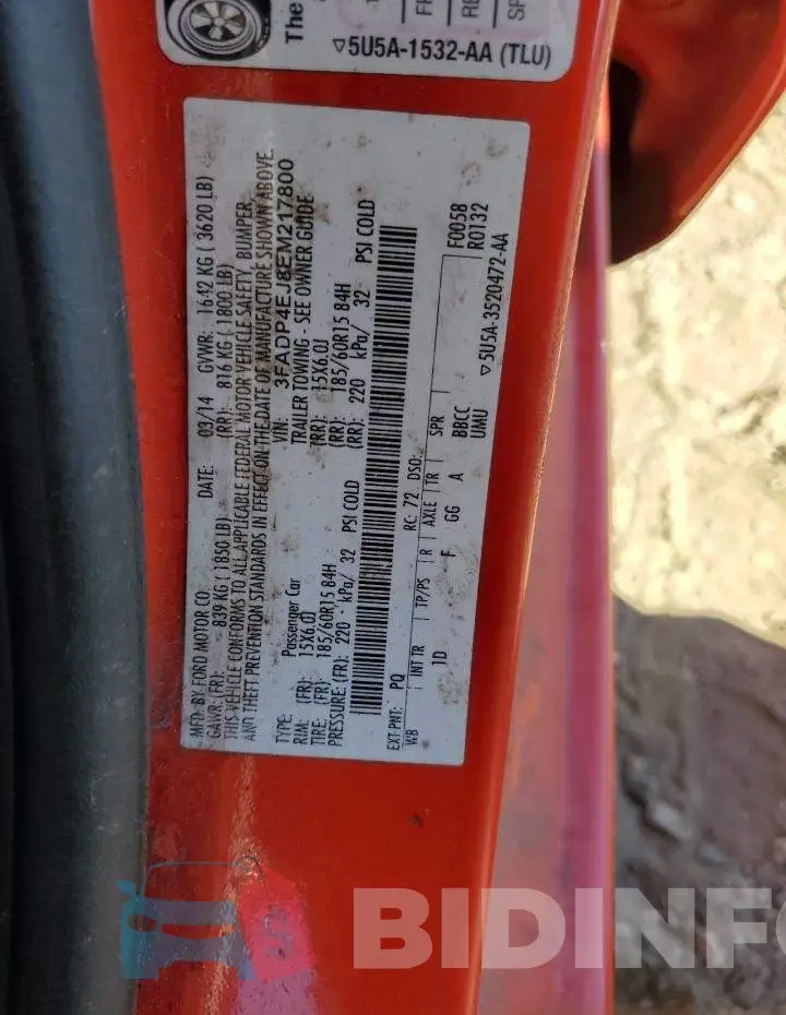 3FADP4EJ8EM217800 Photo# 13