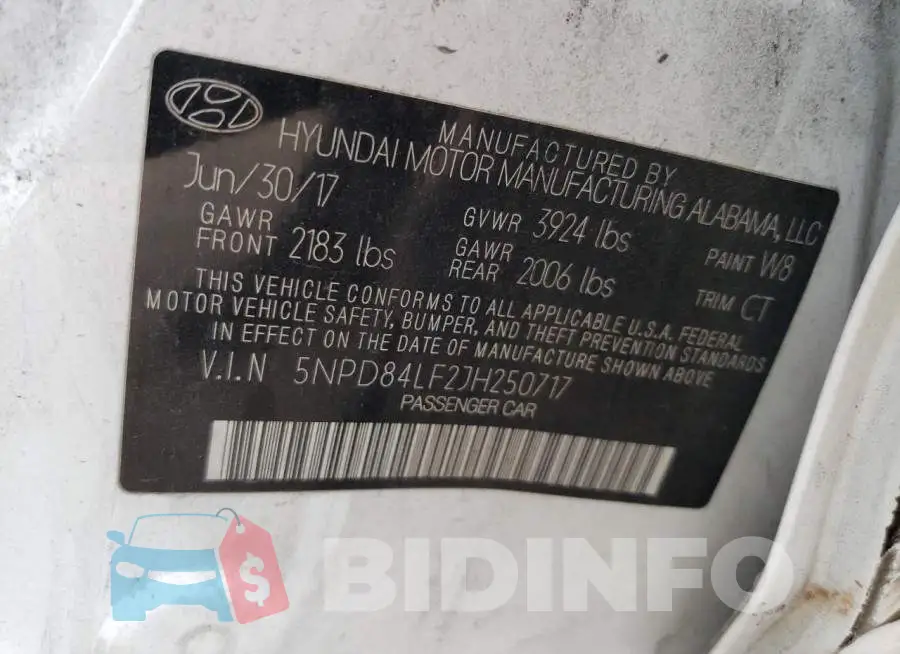 5NPD84LF2JH250717 Photo# 13