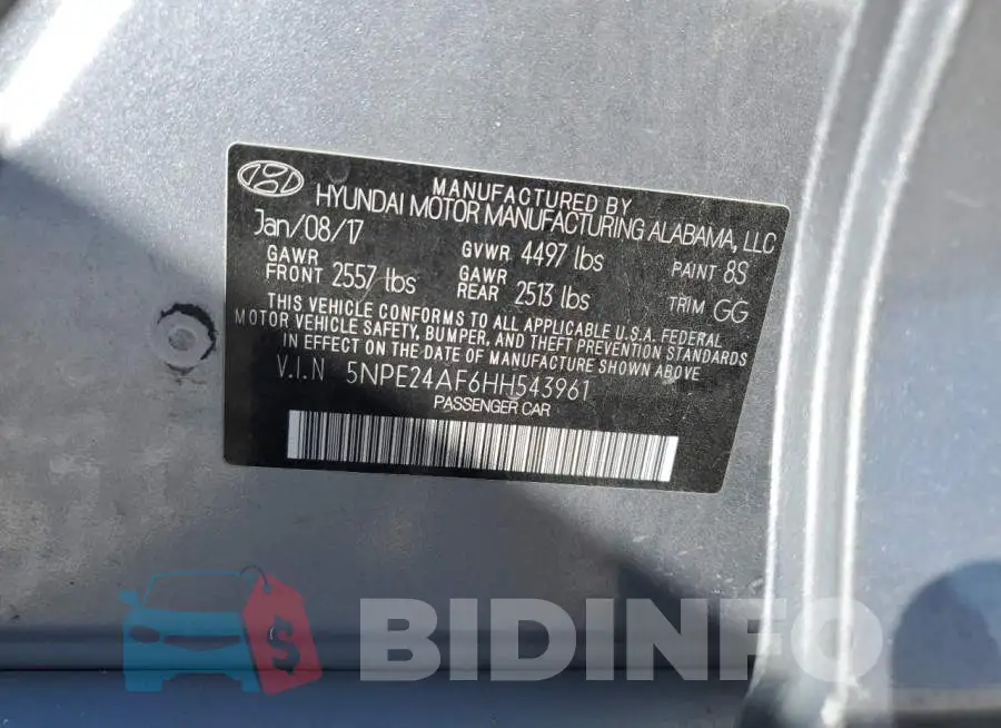 5NPE24AF6HH543961 Photo# 12
