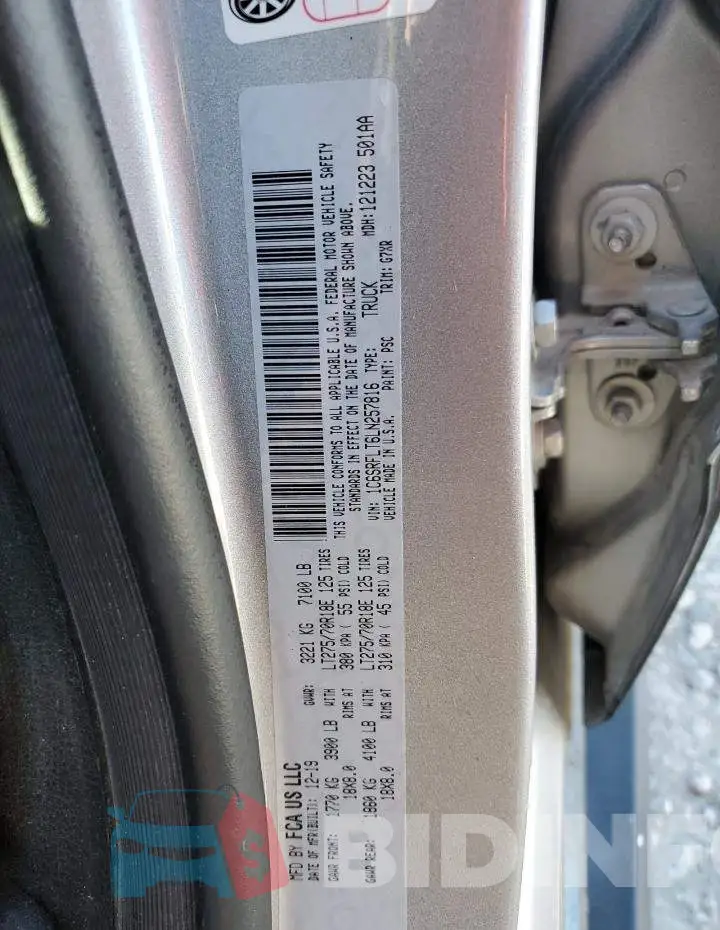1C6SRFLT6LN257816 Photo# 12
