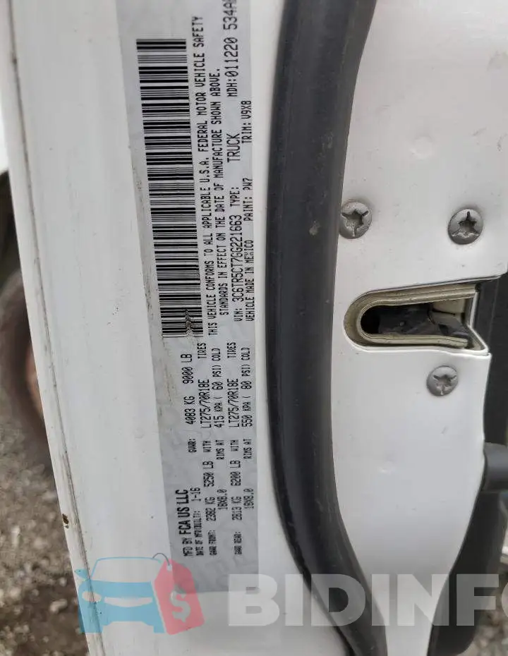 3C6TR5CT7GG221663 Photo# 12