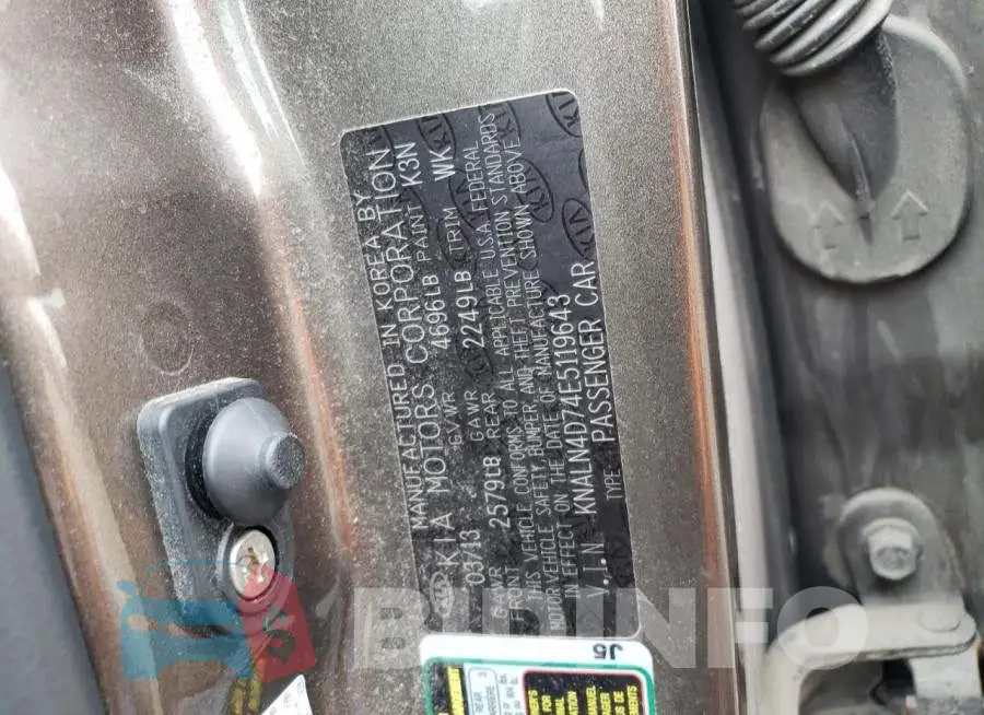 KNALN4D74E5119643 Photo# 12