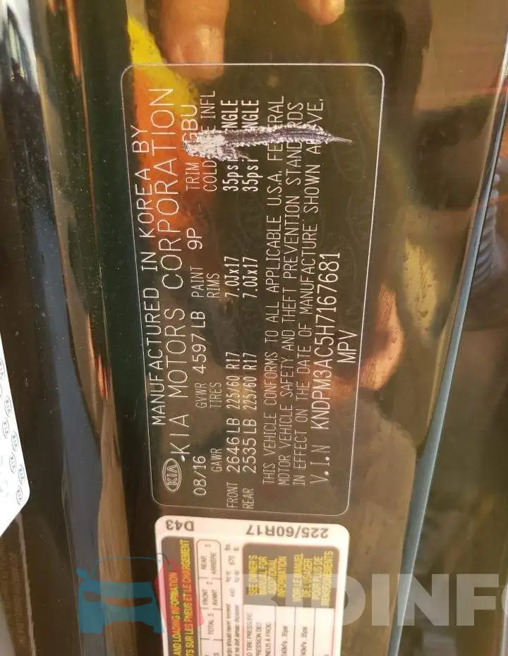 KNDPM3AC5H7167681 Photo# 13