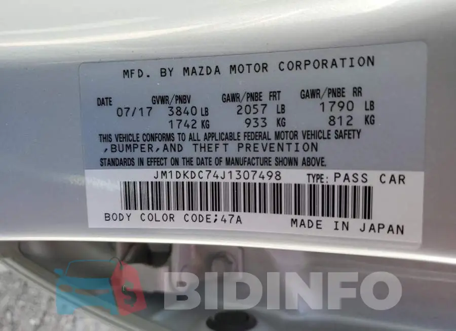JM1DKDC74J1307498 Photo# 12