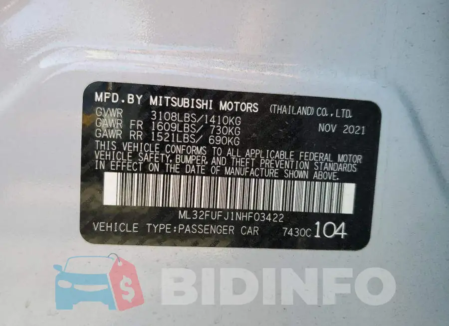 ML32FUFJ1NHF03422 Photo# 12