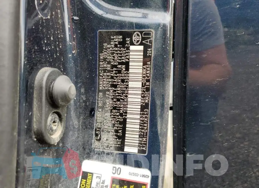 2T1BURHE2HC763902 Photo# 13