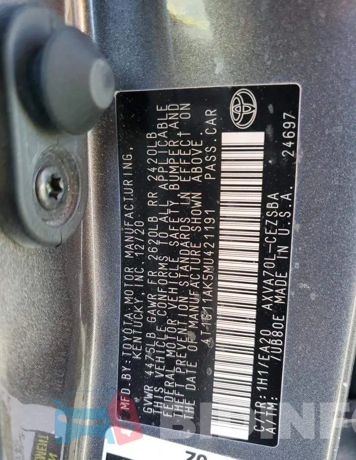 4T1G11AK5MU421191 Photo# 12