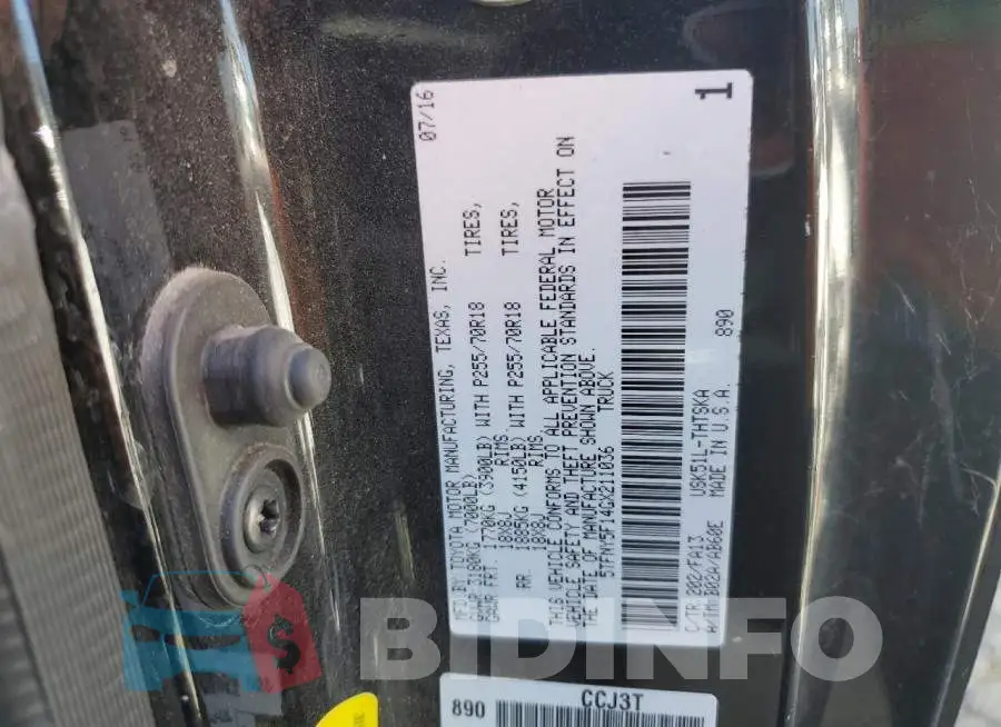 5TFNY5F14GX211036 Photo# 12