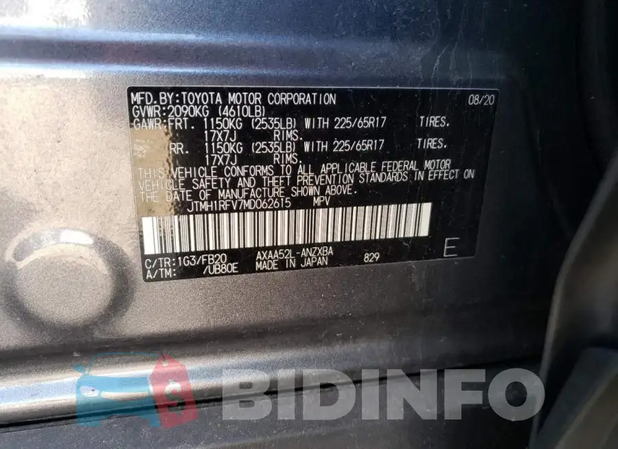 JTMH1RFV7MD062615 Photo# 12