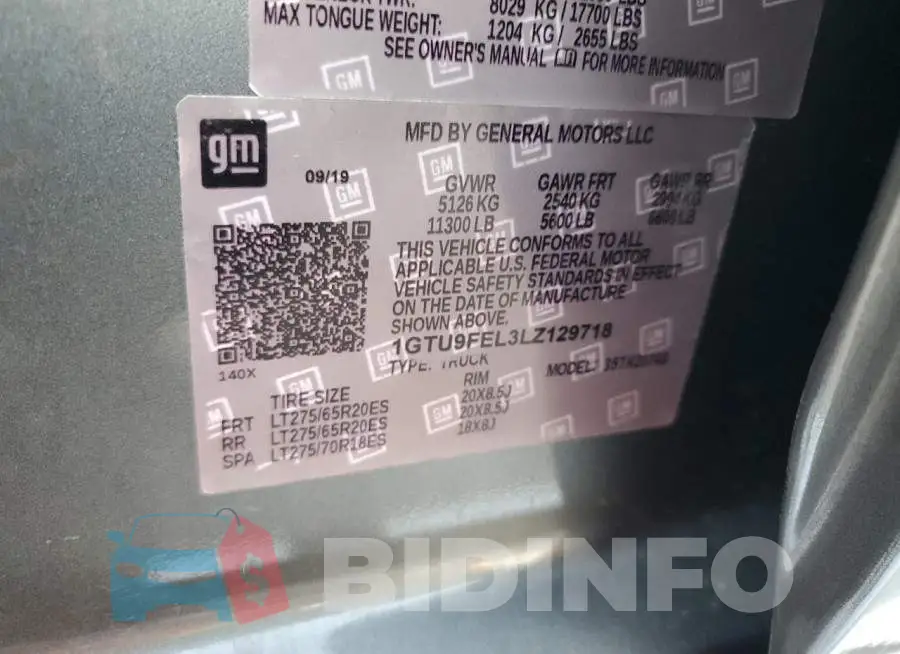3GTU9FEL2MG450277 Photo# 12