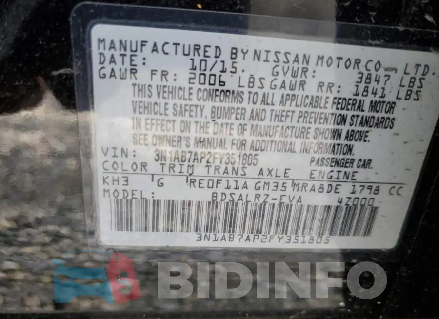 3N1AB7AP2FY351805 Photo# 12
