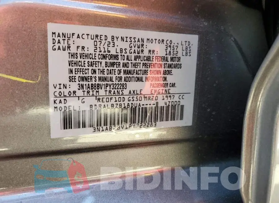 3N1AB8BV1PY322283 Photo# 12