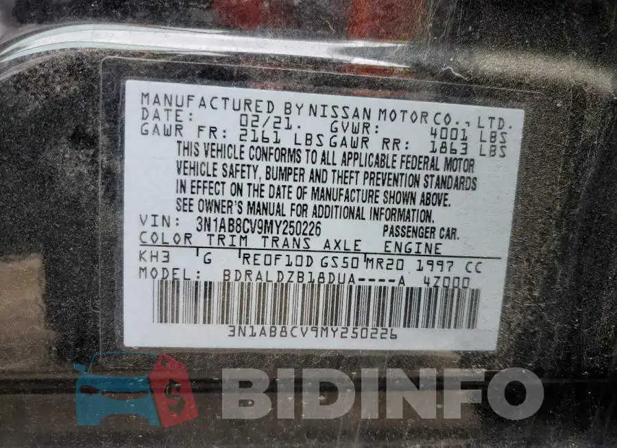 3N1AB8CV9MY250226 Photo# 12