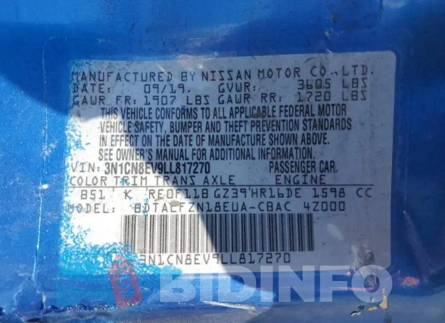 3N1CN8EV9LL817270 Photo# 12
