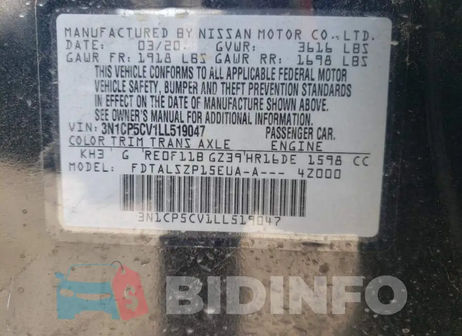 3N1CP5CV1LL519047 Photo# 12