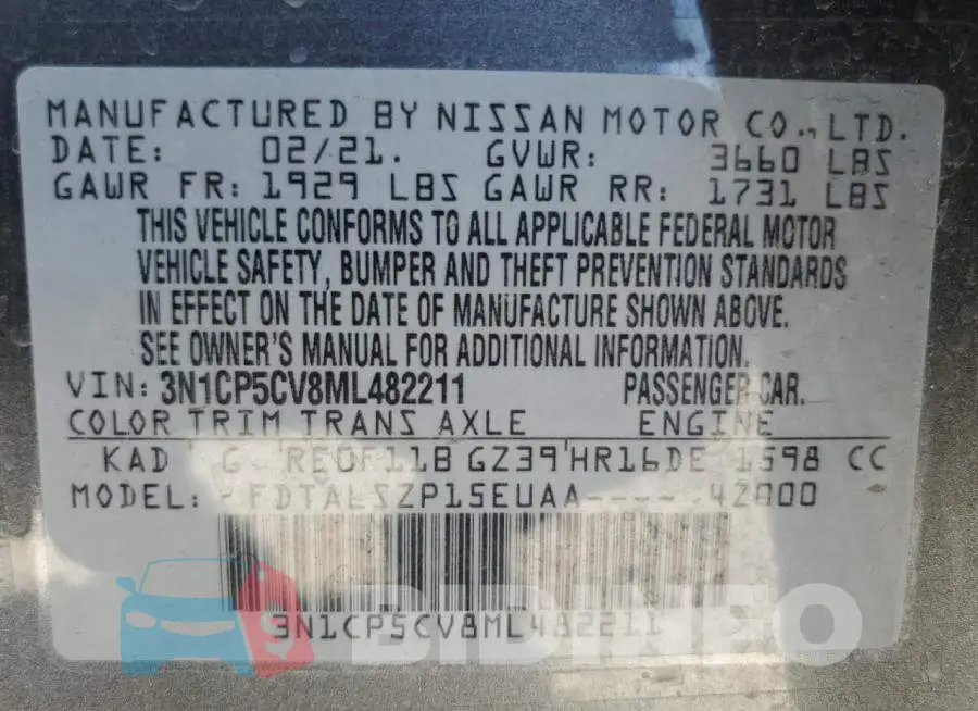3N1CP5CV8ML482211 Photo# 13