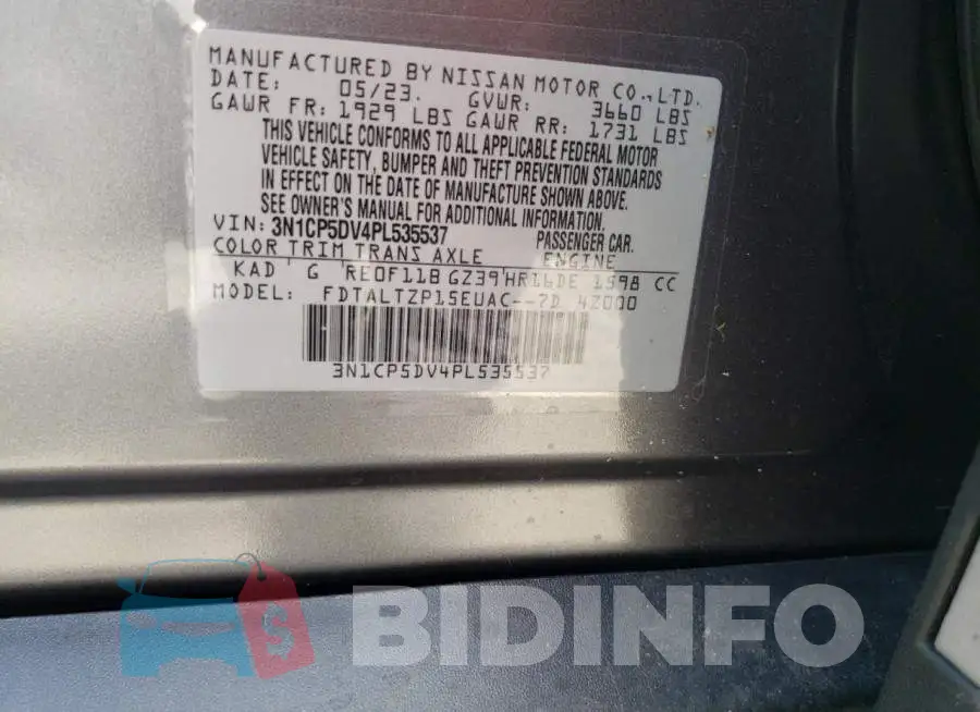 3N1CP5DV4PL535537 Photo# 14