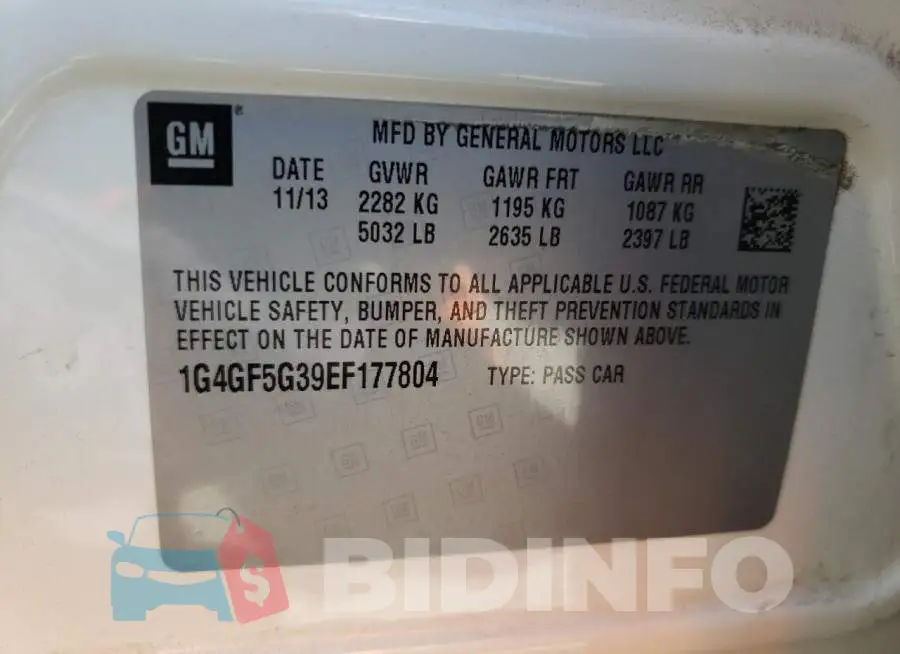 1G4GF5G39EF177804 Photo# 12