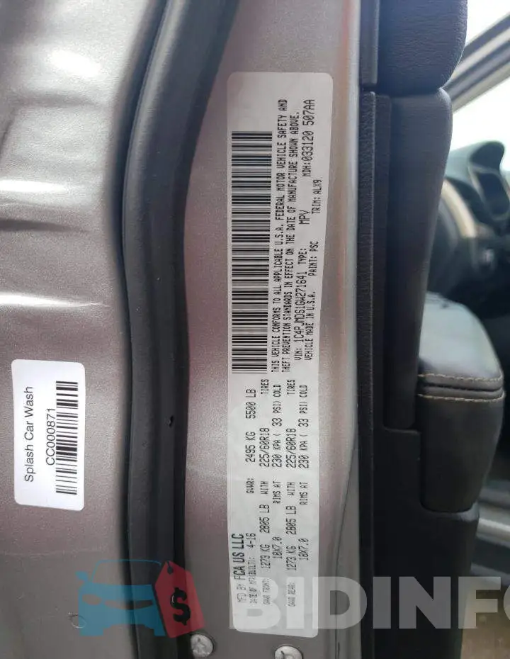 1C4PJMDS1GW271641 Photo# 13