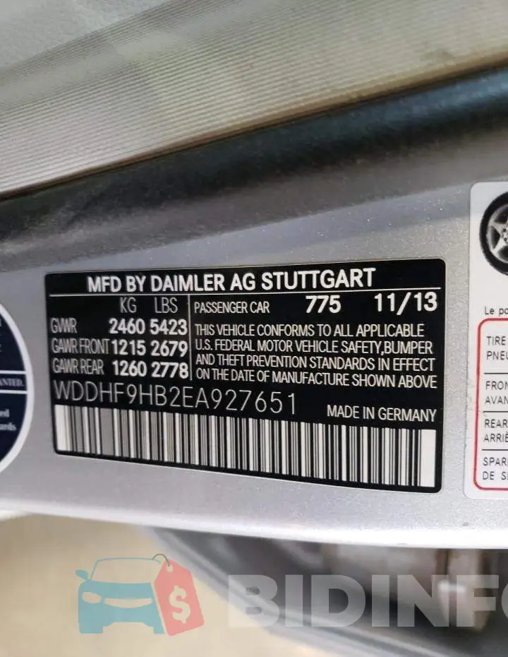 WDDHF9HB2EA927651 Photo# 12