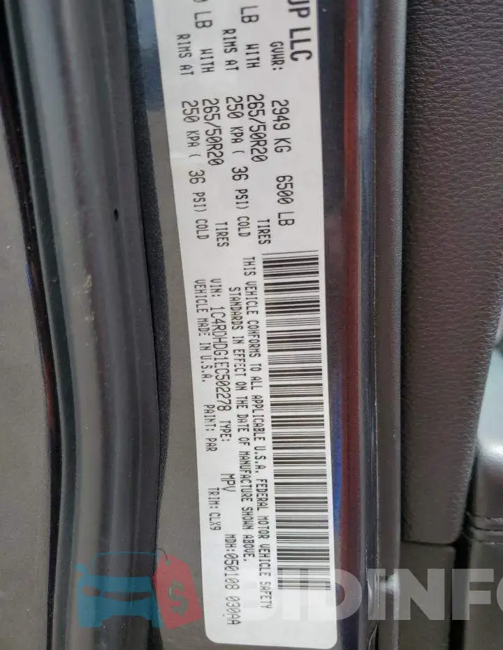 1C4RDHDG1EC502278 Photo# 12