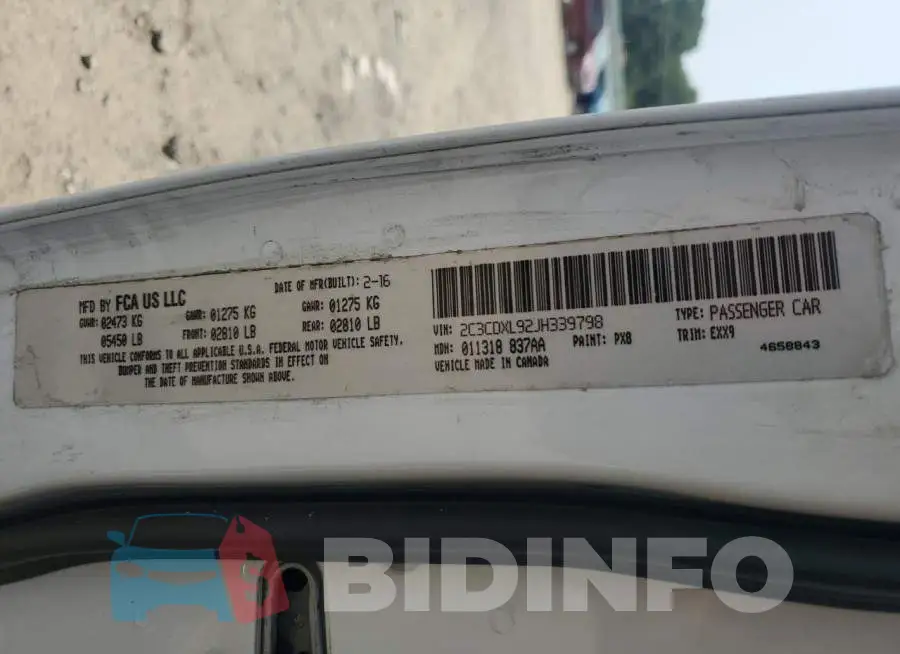 2C3CDXGJ0KH717896 Photo# 12