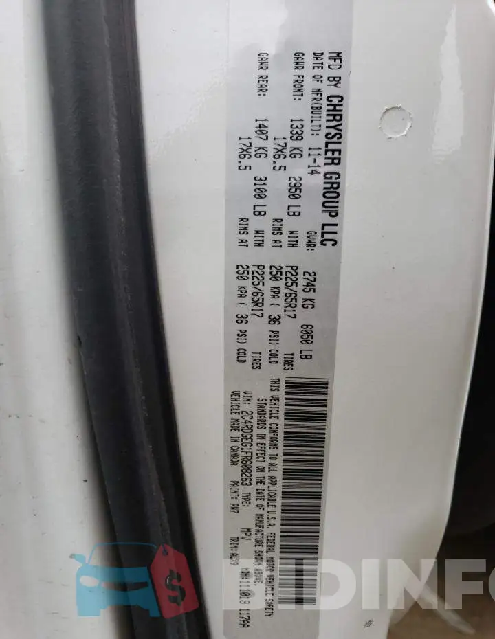 2C4RDGEG1FR608263 Photo# 14