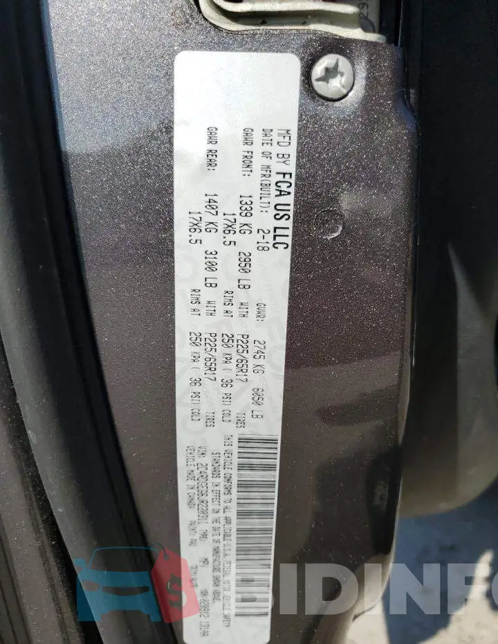2C4RDGEG6JR220311 Photo# 13