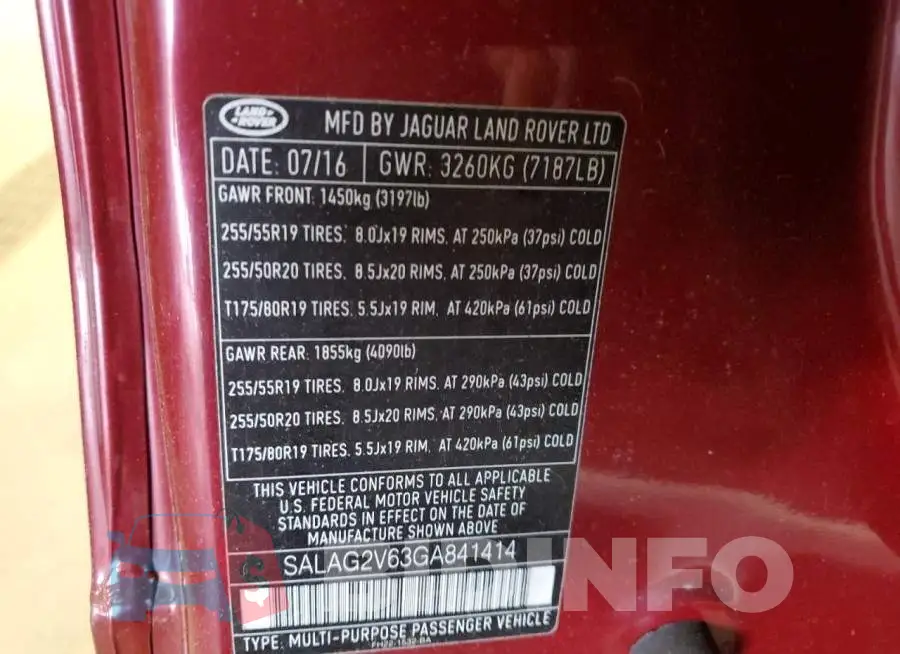 SALAG2V63GA841414 Photo# 12