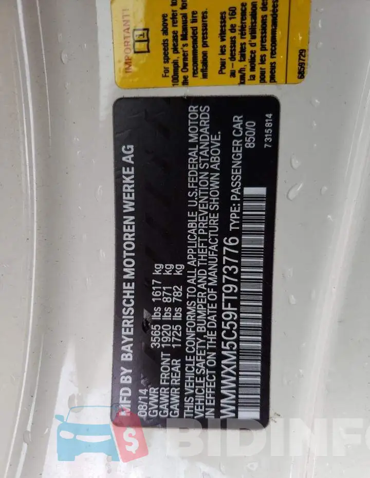 WMWXM5C59FT973776 Photo# 12