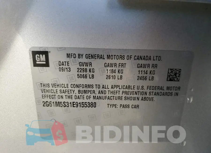 2G61M5S31E9155380 Photo# 12