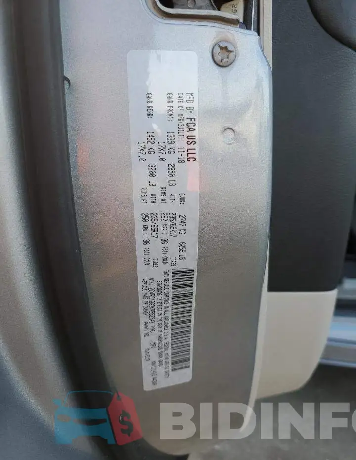 2C4RC1BG3KR582943 Photo# 12