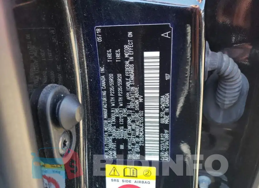 2T2BZMCA6JC155102 Photo# 12