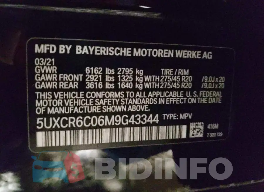 5UXCR6C06M9G43344 Photo# 12