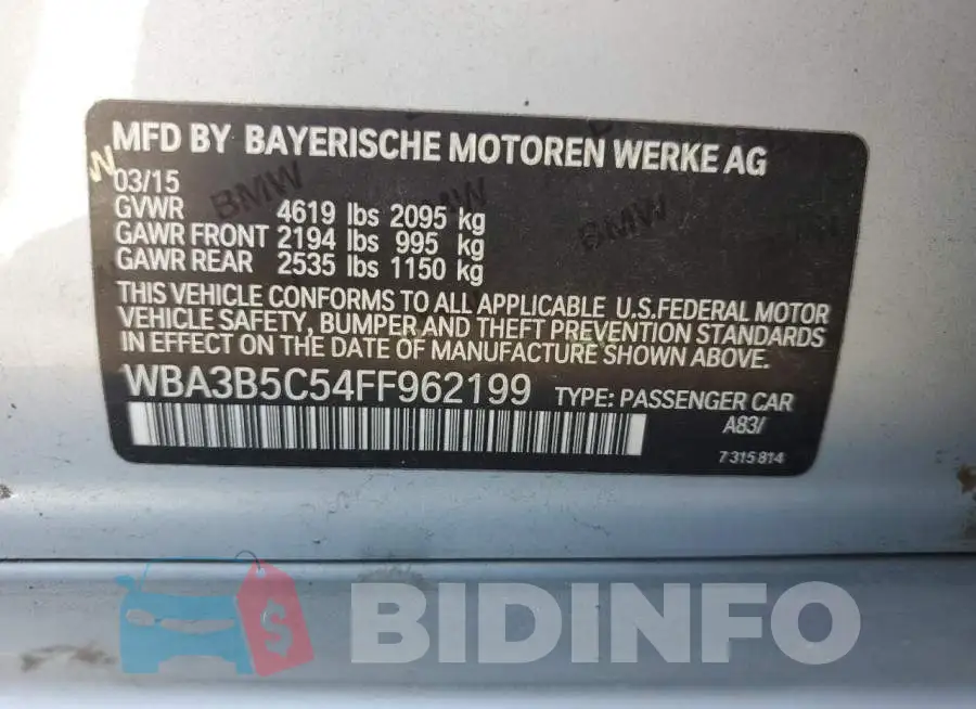 WBA3B5C54FF962199 Photo# 12