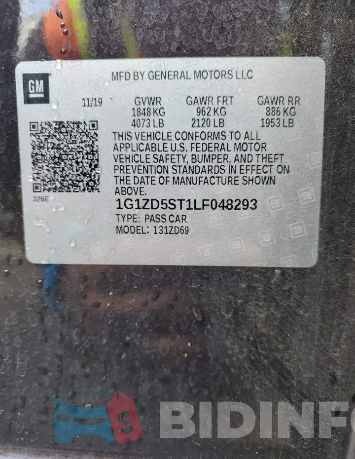 1G1ZD5ST1LF048293 Photo# 12