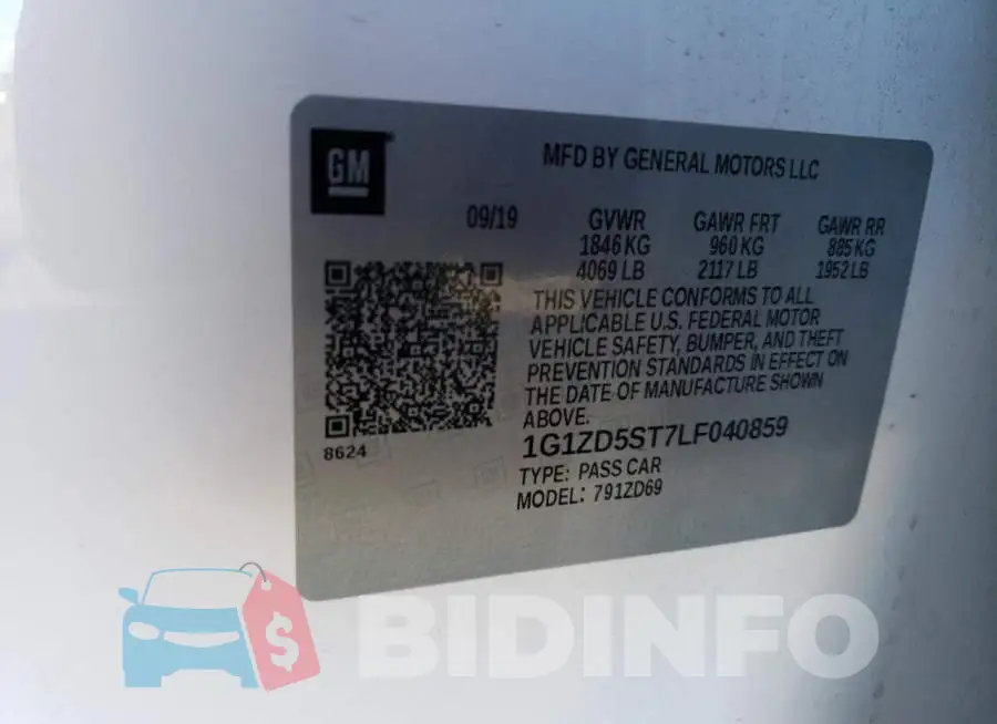 1G1ZD5ST7LF040859 Photo# 13