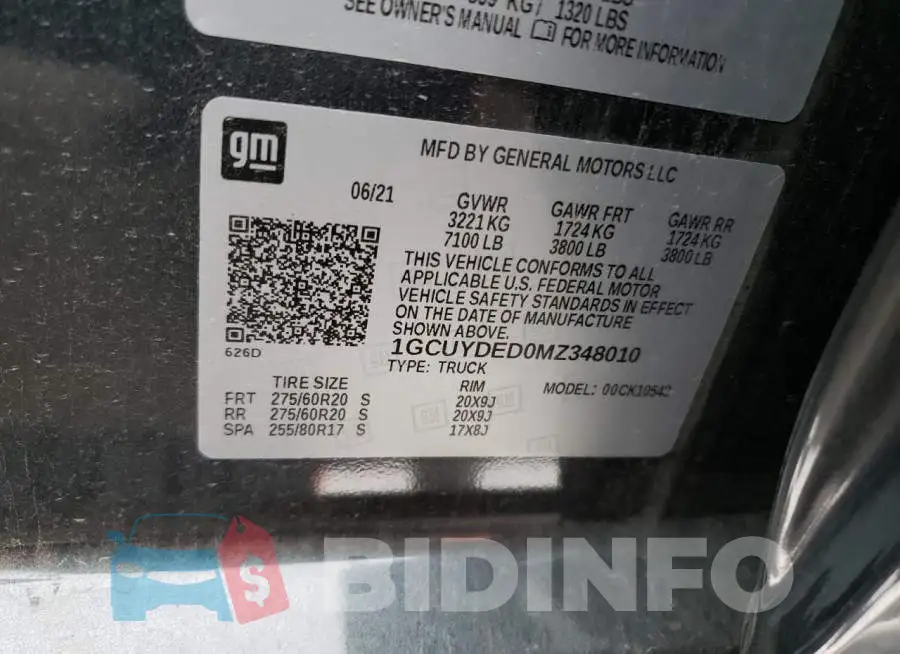 1GCUYDED0MZ348010 Photo# 13