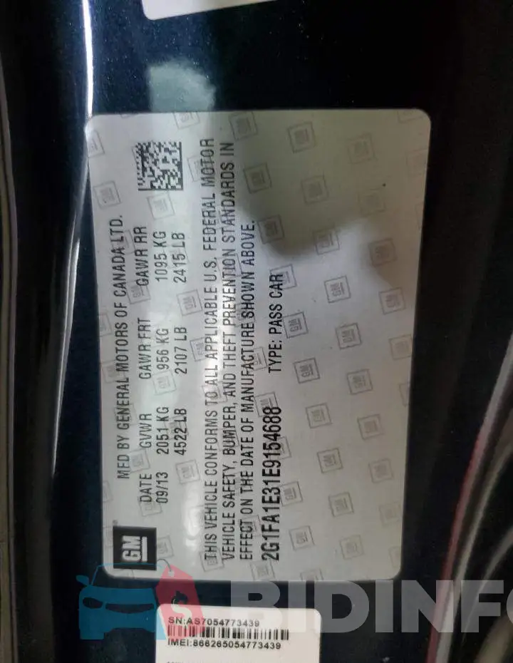 2G1FA1E31E9154688 Photo# 12