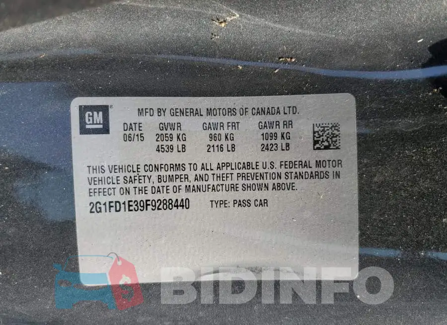 2G1FD1E39F9288440 Photo# 12