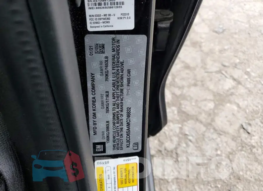 KL8CD6SA4MC746832 Photo# 12