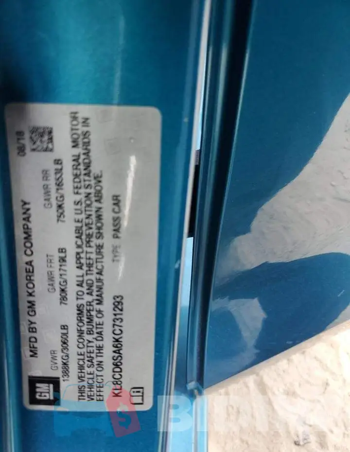 KL8CD6SA6KC731293 Photo# 13