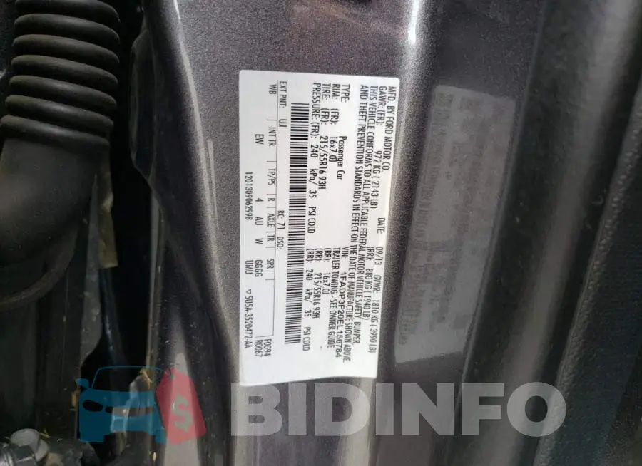 1FADP3F20EL156784 Photo# 12