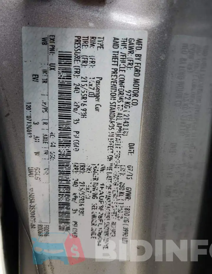 1FADP3F28EL106084 Photo# 12