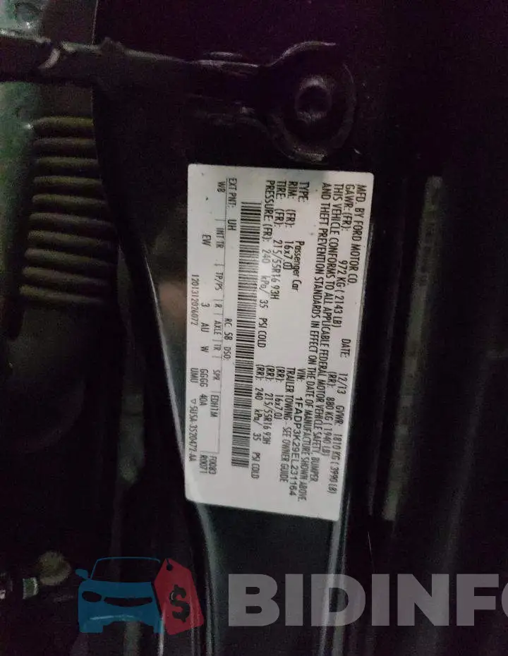 1FADP3K29EL231164 Photo# 13